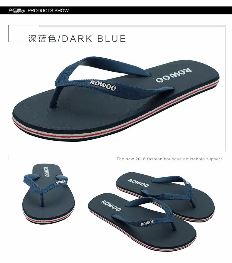 Hot Sale Summer Rubber Shoes Fashion Flip Flops Men Sandals Male Flat Beach Slippers Black Red Plus Size 38 - 46 10