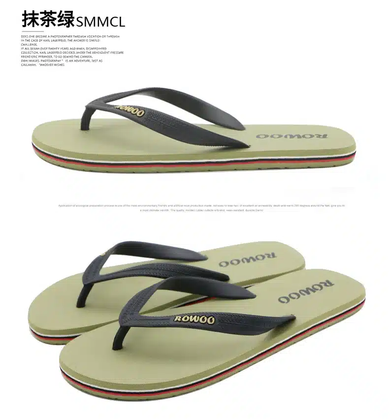 Hot Sale Summer Rubber Shoes Fashion Flip Flops Men Sandals Male Flat Beach Slippers Black Red Plus Size 38 - 46 12