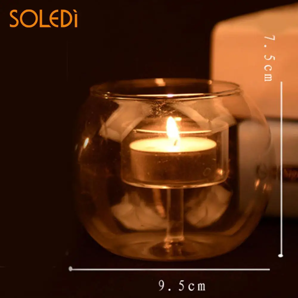 O.RoseLif Brand 1 X Crystal Glass Candlestick Wedding wedding decoration Hanging Candle Holders Romantic Dinner Christmas 18
