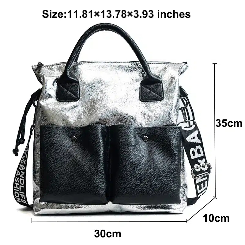 Toposhine Large Capacity Women Bags Fashion Shopping Bag Double Pocket Girl Casual Tote 2019 Young Lady Handbags Shoulder Bag 8
