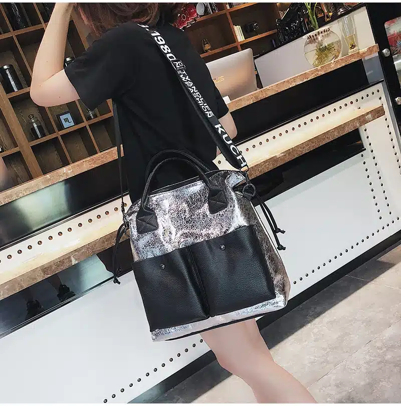 Toposhine Large Capacity Women Bags Fashion Shopping Bag Double Pocket Girl Casual Tote 2019 Young Lady Handbags Shoulder Bag 11