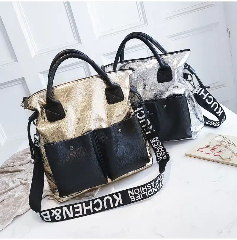 Toposhine Large Capacity Women Bags Fashion Shopping Bag Double Pocket Girl Casual Tote 2019 Young Lady Handbags Shoulder Bag 24