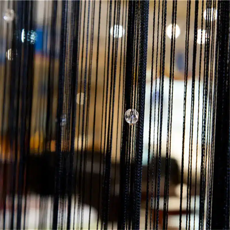 Beaded Curtain String Door Window Room Panel Glitter Crystal Ball Tassel String Line Door Window Curtain Room Divider Decorative 11