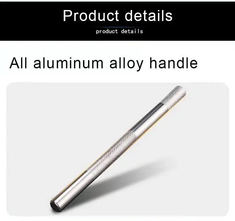 Elegantselt disainitud alumiiniumist lõikenuga, millel on vastupidavad terad ja ergonoomiline käepide. Halli tooni metallne viimistlus lisab tööriistale modernset ilmet, ideaalne taust neutraalne hall.