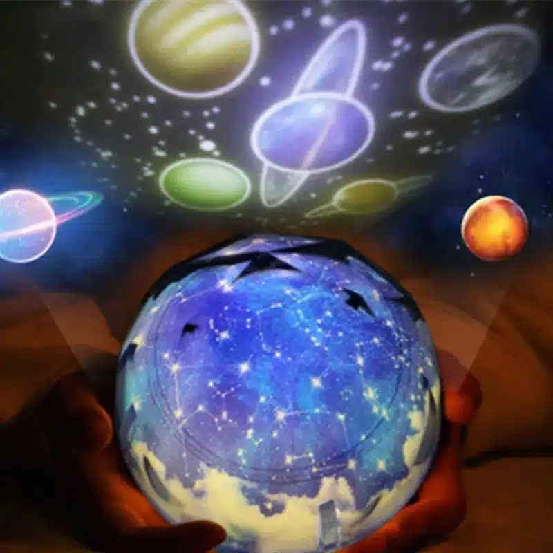 Night Light Projector Planet LED Lamp Dimmable Stars Earth Projector 360 Degree Rotating Amazing Kid Gift for Xmas New Year 9