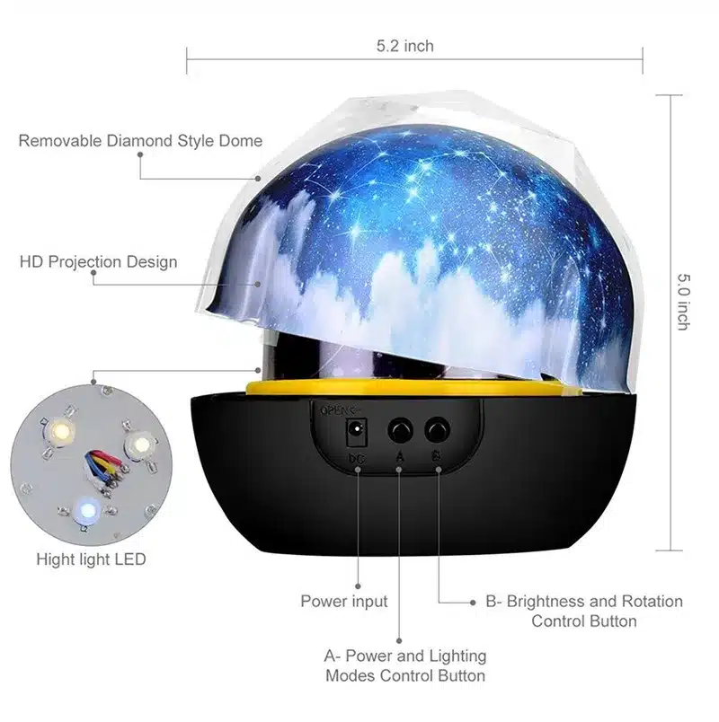 Night Light Projector Planet LED Lamp Dimmable Stars Earth Projector 360 Degree Rotating Amazing Kid Gift for Xmas New Year 13
