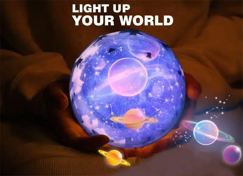 Night Light Projector Planet LED Lamp Dimmable Stars Earth Projector 360 Degree Rotating Amazing Kid Gift for Xmas New Year 15