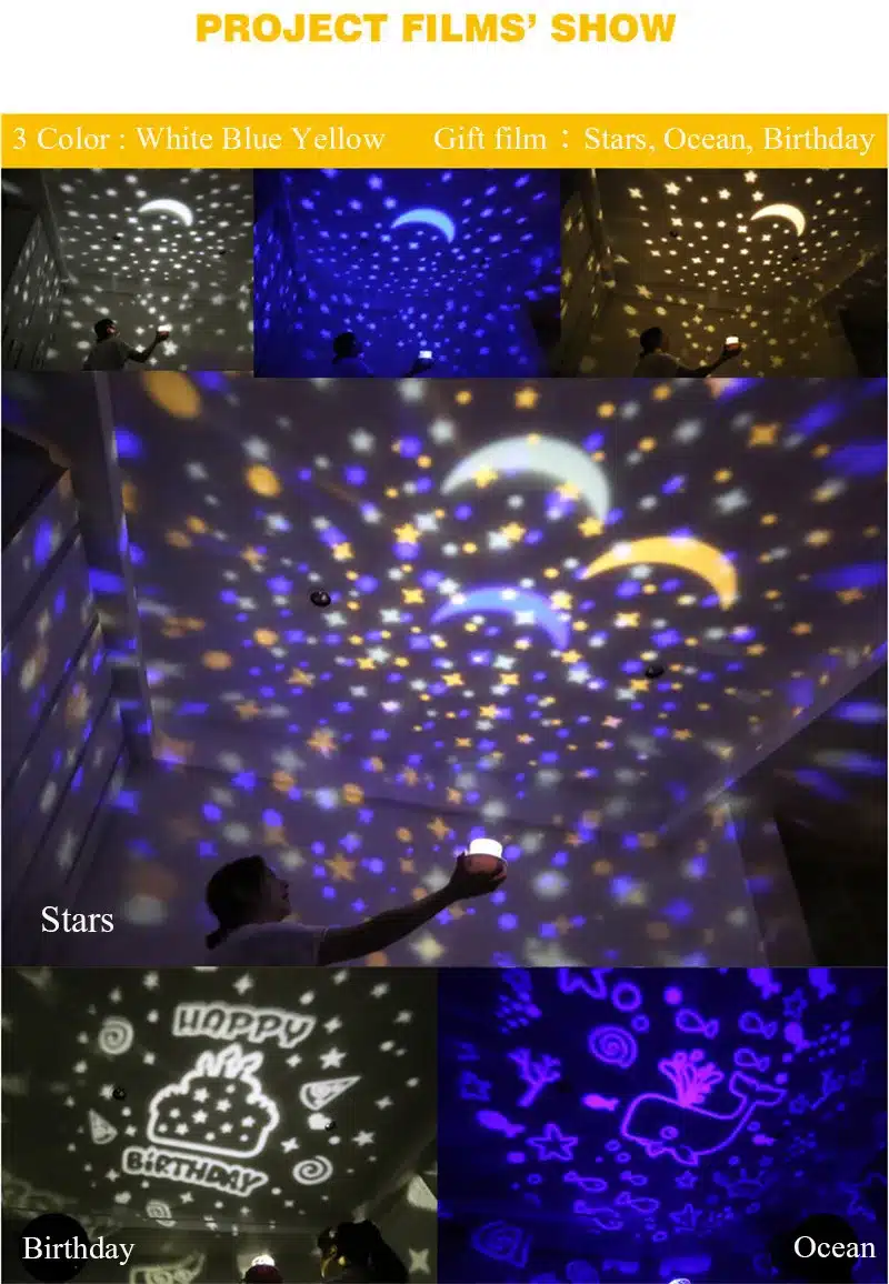 Night Light Projector Planet LED Lamp Dimmable Stars Earth Projector 360 Degree Rotating Amazing Kid Gift for Xmas New Year 21