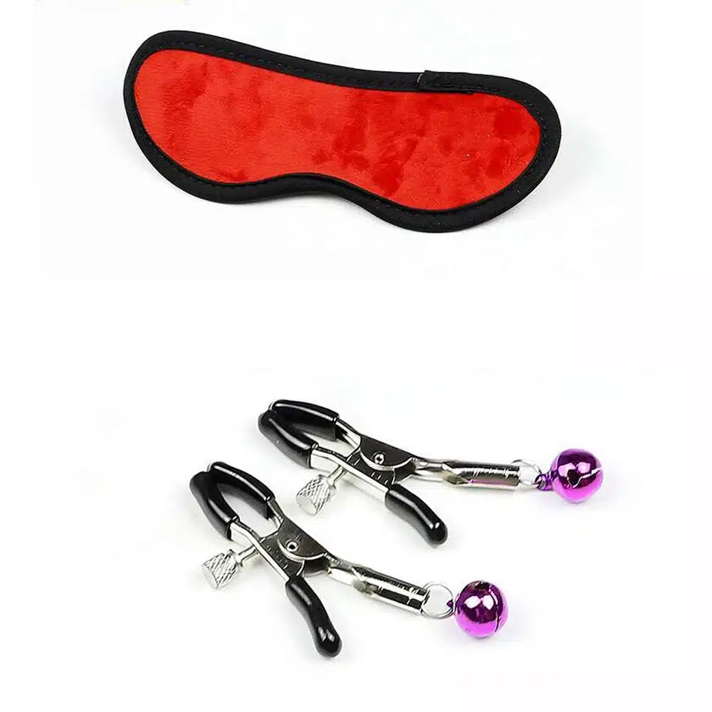 7 Pcs/set Sexy Lingerie Nylon BDSM Sex Bondage Set Accessories Hand Cuffs Footcuff Whip Blindfold Erotic Sex Toys For Couples 13