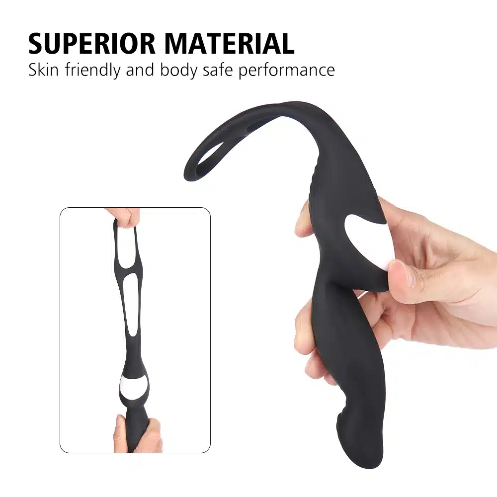 Anal Plug Vibrator Double Penetration Strapon Dildo Vibrator Butt Plug Prostate Massager Anus G Spot Vibrator Sex Toys for Men 14