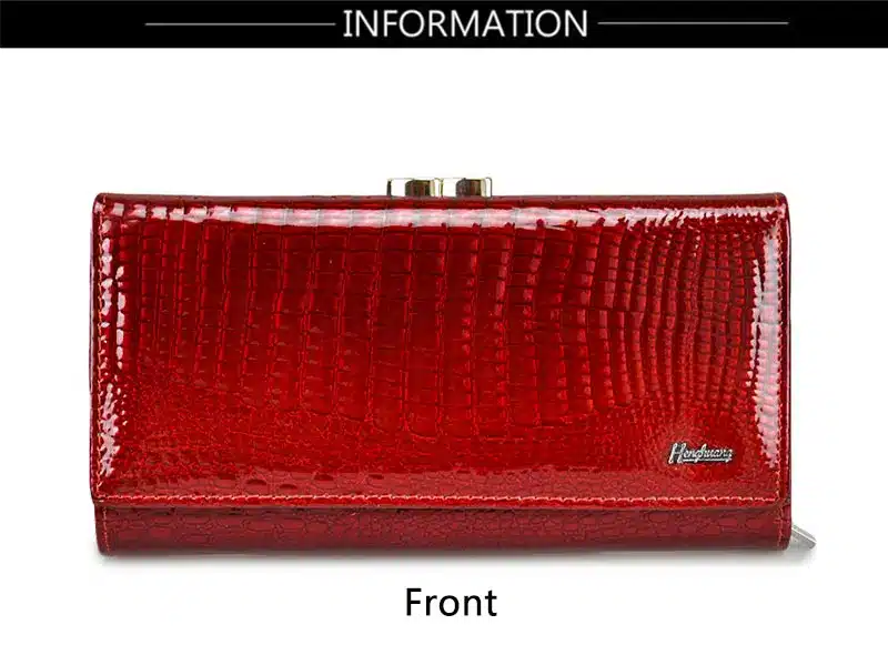 HH Genuine Leather Women Wallets Alligator Long Hasp Zipper Wallet Ladies Clutch Bag Purse 2019 New Female Luxury Purses 29