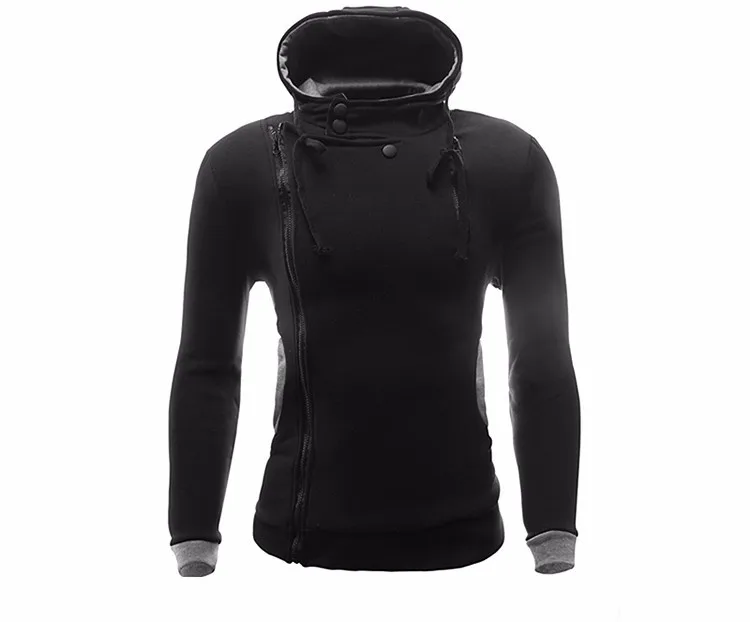 New Brand Sweatshirt Men Hoodies Fashion Solid Fleece Hoodie Mens Hip Hop Hoody Men's Tracksuits Slim Fit Men Sweatshirt 34