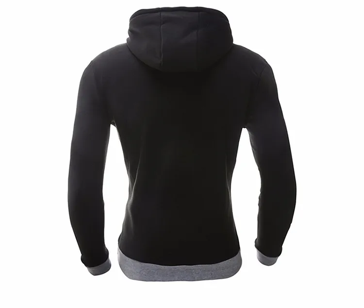 New Brand Sweatshirt Men Hoodies Fashion Solid Fleece Hoodie Mens Hip Hop Hoody Men's Tracksuits Slim Fit Men Sweatshirt 35