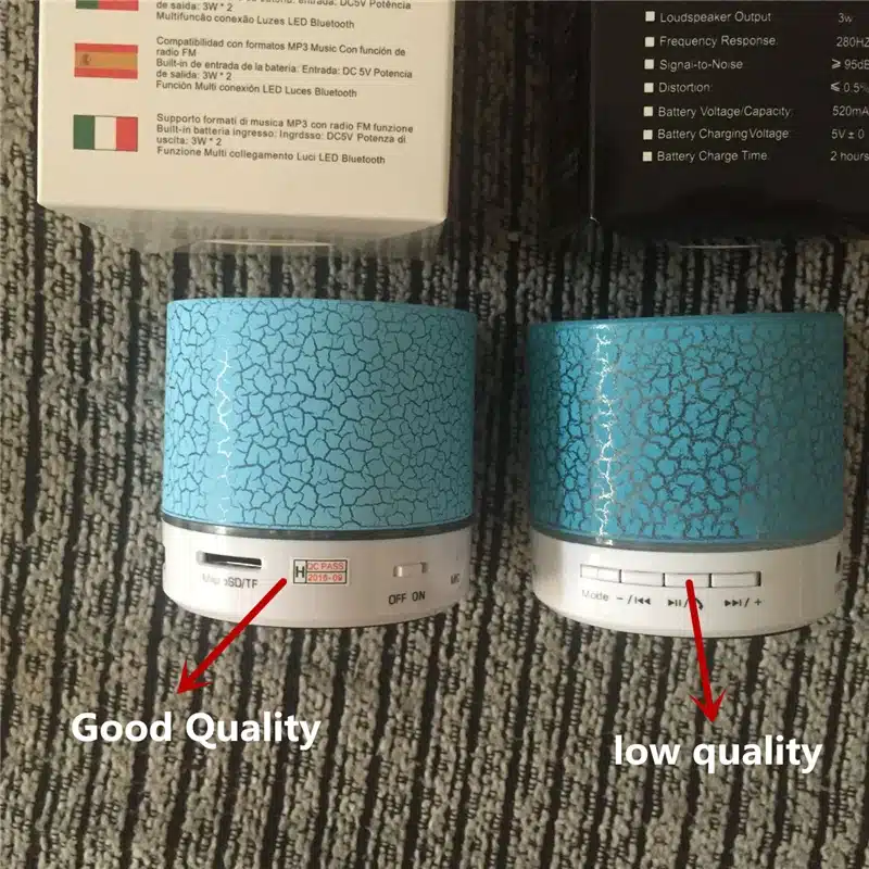 M&J A9 Portable Mini LED Bluetooth Speakers Wireless Small Music Audio TF USB FM Light Stereo Sound Speaker For Phone With Mic 18
