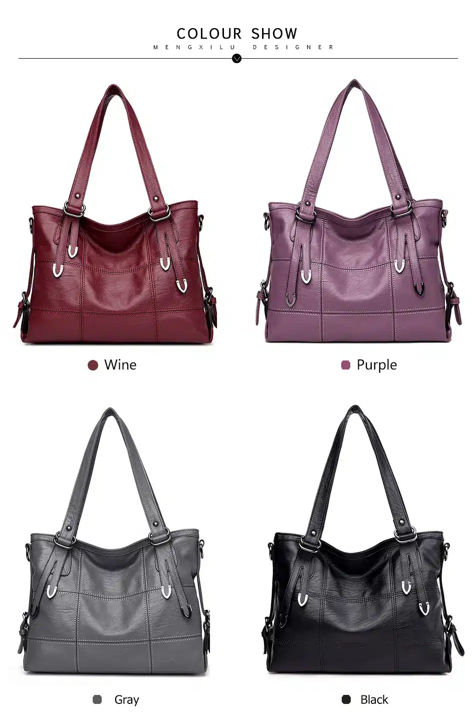 Luxury Handbags Women Bags Designer Plaid Women's Leather Handbags Big Casual Tote Bag Ladies Shoulder Bag Woman Double Arrows 19