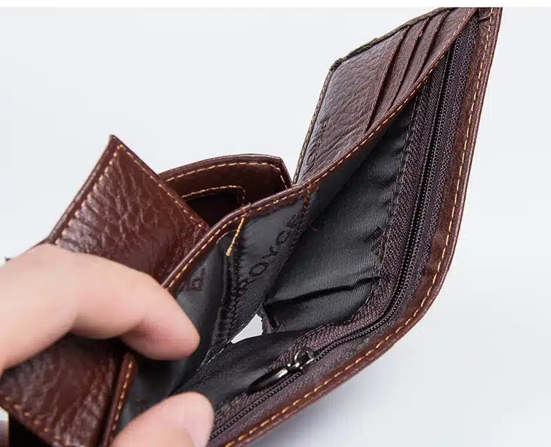 Small wallet men multifunction purse men wallets with coin pocket zipper men leather wallet male famous brand money bag 18