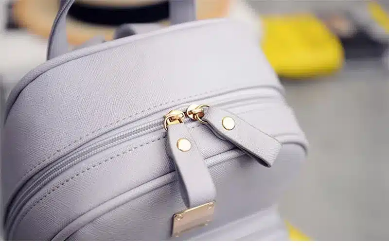 EnoPella women backpack leather school bags for teenager girls stone sequined female preppy style small backpack 28