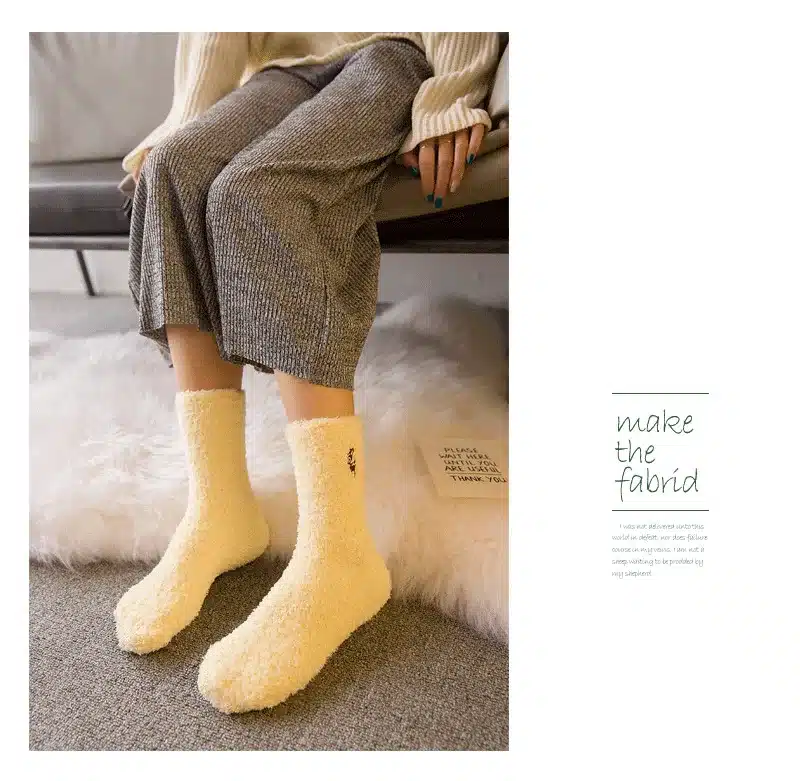 PEONFLY Embroidery CAT Deer Thickening women cotton Lovely Plush Keep Warm Sleep ladies funny cute Socks hosiery Winter kawaii 15