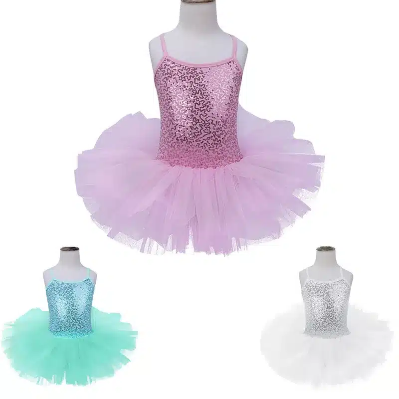 Children Girls Kids Newest Christmas Gift Sequins Fancy Party Costumes Cosplay Girls Ballet Tutu Dress Dancewear Leotard Dress 9