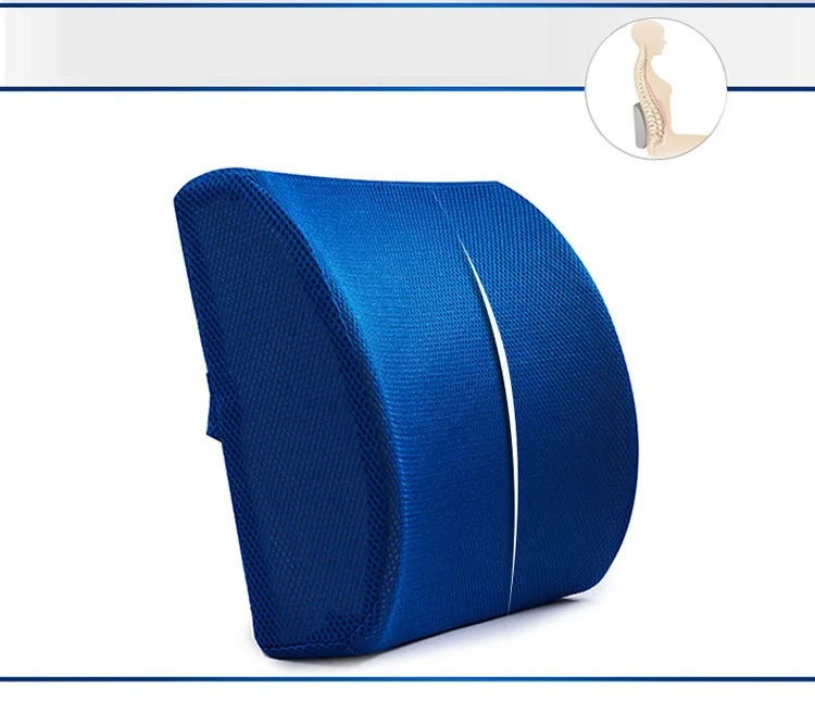 Memory Foam Breathable Healthcare Lumbar Cushion Back Waist seat Support Travel Pillow Car Seat Home Office Pillows Relieve Pain 9