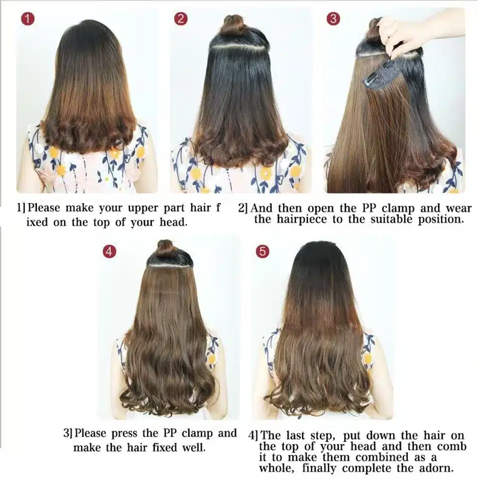 I's a wig 16Colors Clip in Hair Extensions 8pcs/set 22inch 55 cm Long Wavy Heat Resistant Hairpiece 13