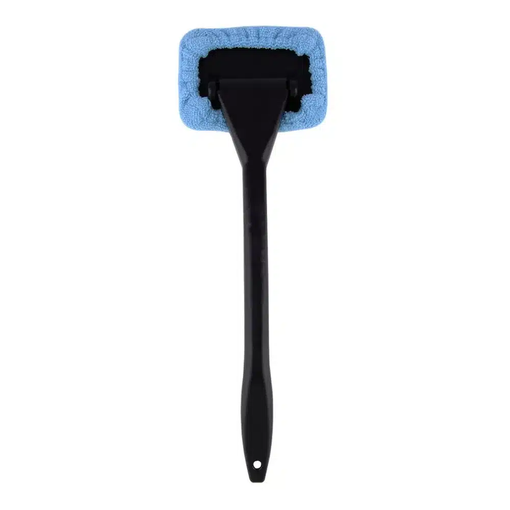 PREUP 1pc Microfiber Auto Window Cleaner Long Handle Car Washable Brush Car Window Windshield Wiper Cleaner Cloth Clean Tools 12