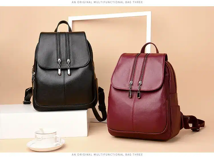 2019 Brand New Laptop Backpack Women Leather Luxury Backpack Women Fashion Backpack Satchel School Bag Pu 17