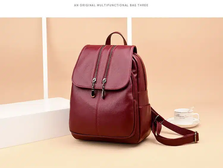 2019 Brand New Laptop Backpack Women Leather Luxury Backpack Women Fashion Backpack Satchel School Bag Pu 22
