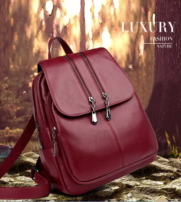 2019 Brand New Laptop Backpack Women Leather Luxury Backpack Women Fashion Backpack Satchel School Bag Pu 24