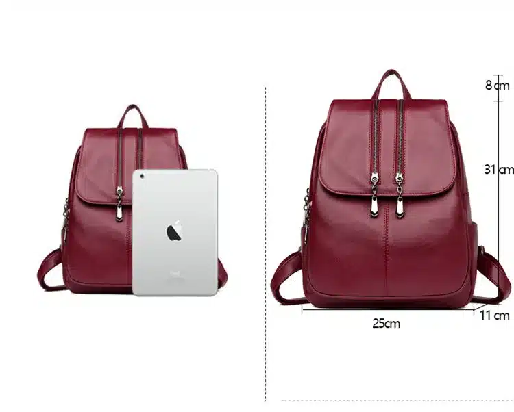 2019 Brand New Laptop Backpack Women Leather Luxury Backpack Women Fashion Backpack Satchel School Bag Pu 25