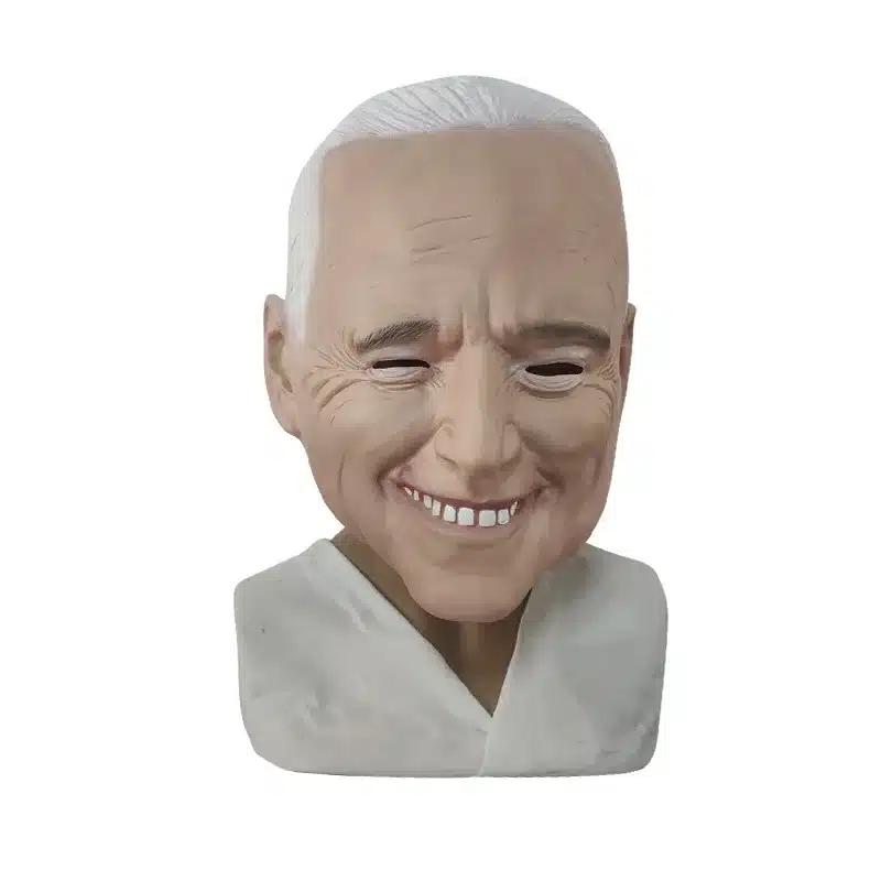 realistlik lateksist mask, mis kujutab vanema mehe nägu hallide juustega
