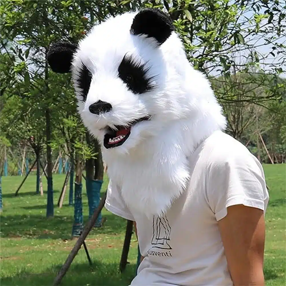 Liikuva suuga panda mask | kujundav pilt e-kaubamaja pildikogust