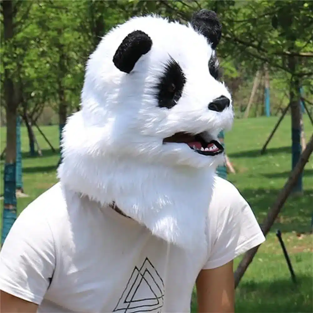Liikuva suuga panda mask | kujundav pilt e-kaubamaja pildikogust