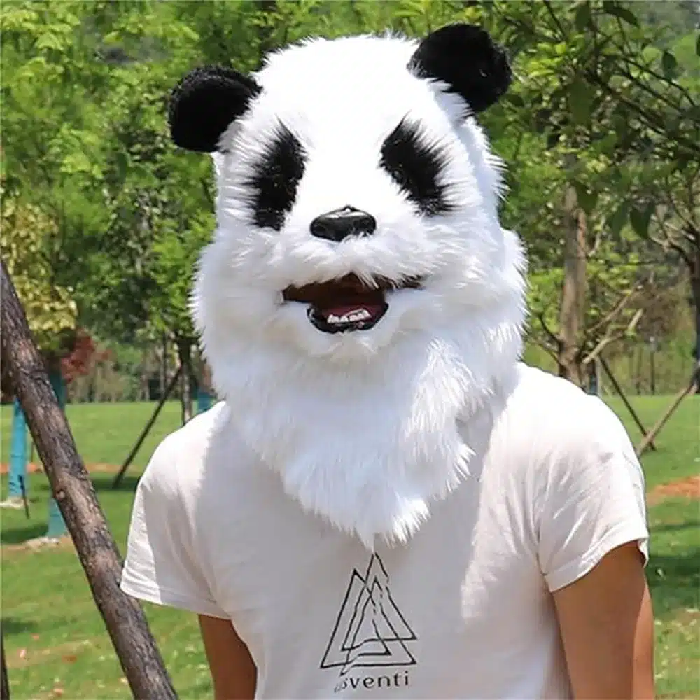 Liikuva suuga panda mask | kujundav pilt e-kaubamaja pildikogust