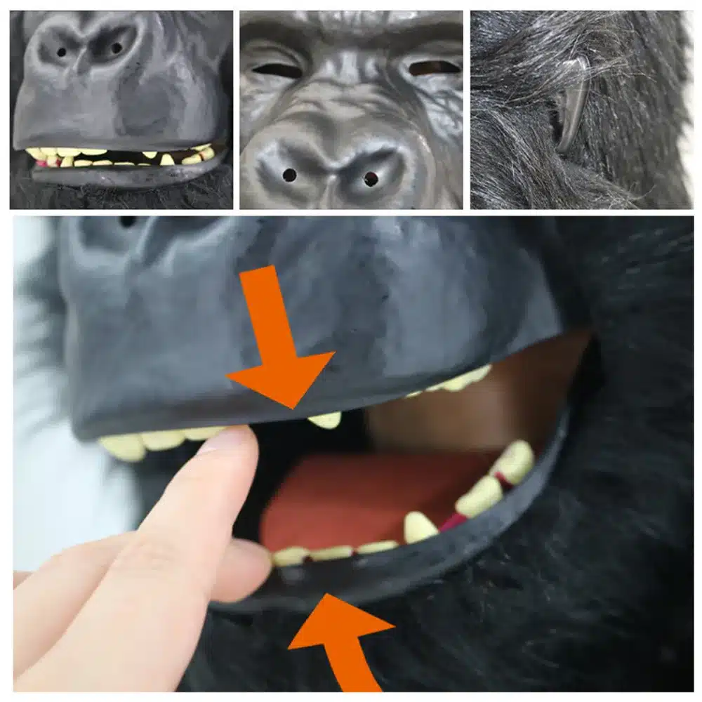 Must karvane gorilla mask | kujundav pilt e-kaubamaja pildikogust
