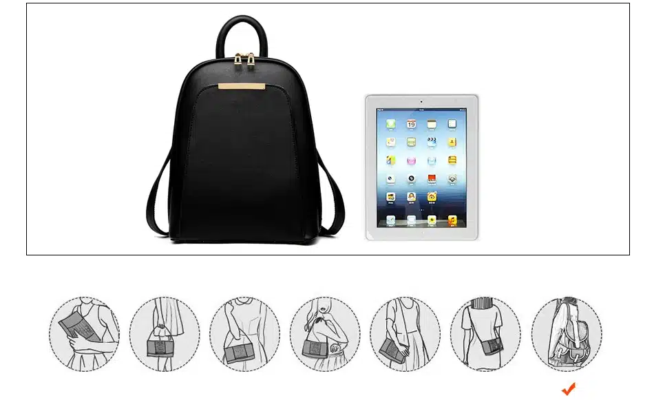 DIZHIGE Brand 2017 Solid High Quality PU Leather Backpack Women Designer School Bags For Teenagers Girls Luxury Women Backpacks 4