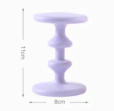 lilla plastist rullik jalalabale, kõrgus 11 cm, laius 8 cm