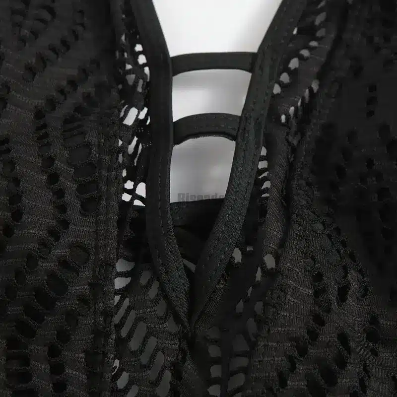 Riseado 2017 One Piece Swimsuit Sexy Swimwear Women Hollow Out Bandage Strap U-back Solid Swimsuit Summer Bathing Suits 16