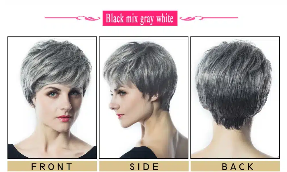 HANNE Mix Brown And Blonde 613 High Temperature Synthetic Hair Wigs Heat Resistant Natural Wave African American Short Wig 15