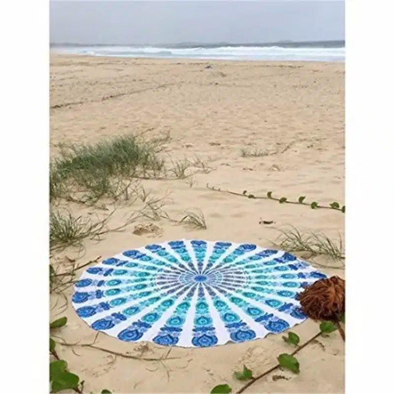 2017 High Quality Round Hippie Tassel Tapestry Beach Towel Throw Mandala Towel Yoga Mat Picnic Cloth Tablecloth Bohemian 22