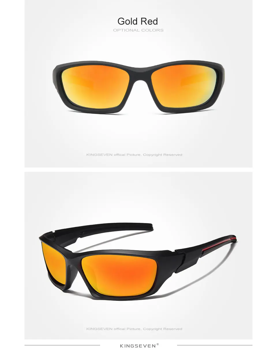 Kingseven Brand Classic Sunglasses Men Polarized Glasses Driving Original Accessories Sun Glasses for Men/Women Oculos De Sol 18