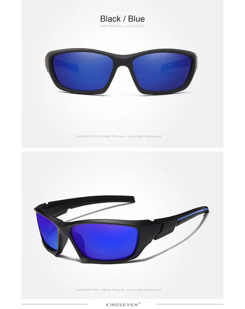 Kingseven Brand Classic Sunglasses Men Polarized Glasses Driving Original Accessories Sun Glasses for Men/Women Oculos De Sol 19