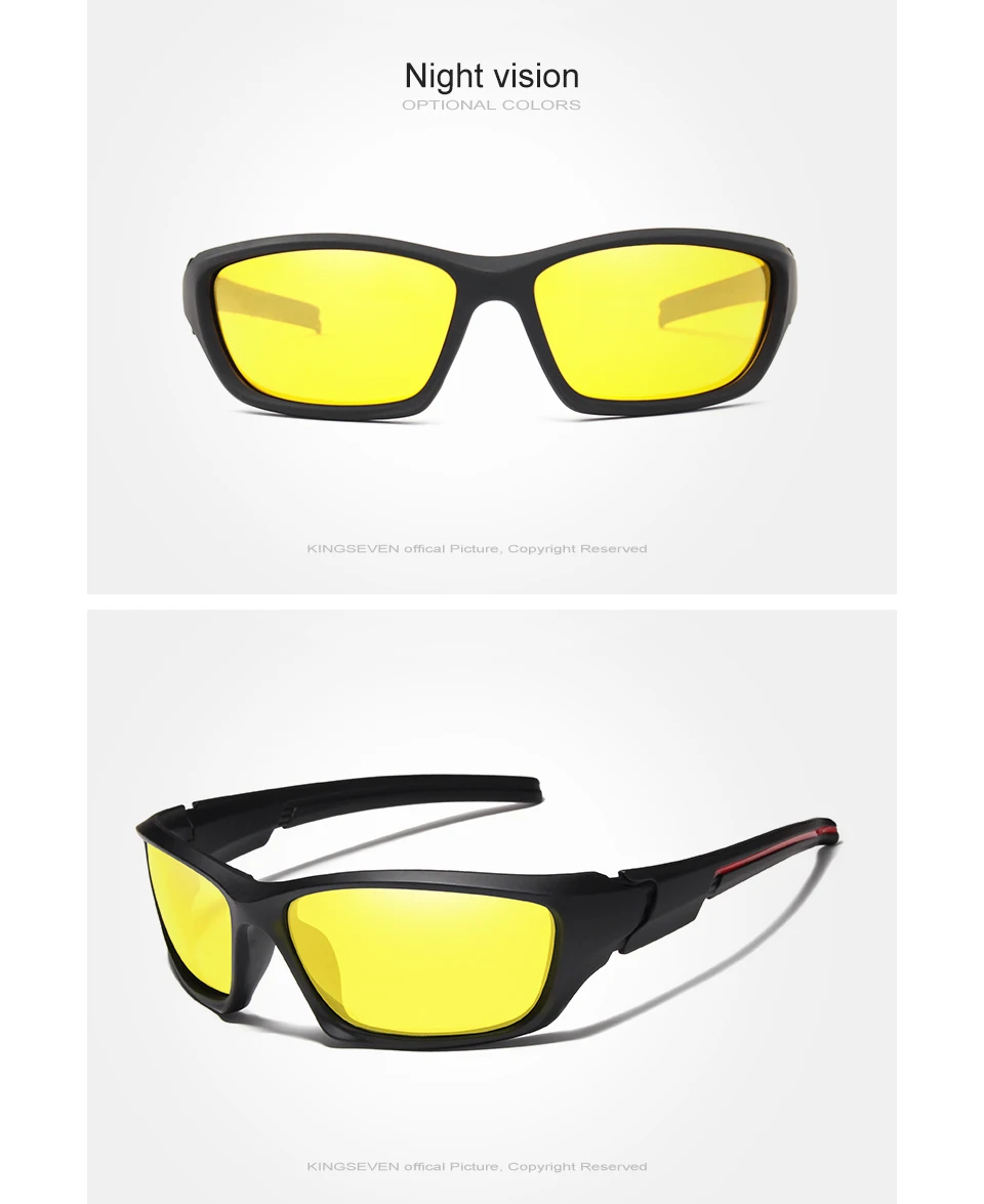 Kingseven Brand Classic Sunglasses Men Polarized Glasses Driving Original Accessories Sun Glasses for Men/Women Oculos De Sol 21