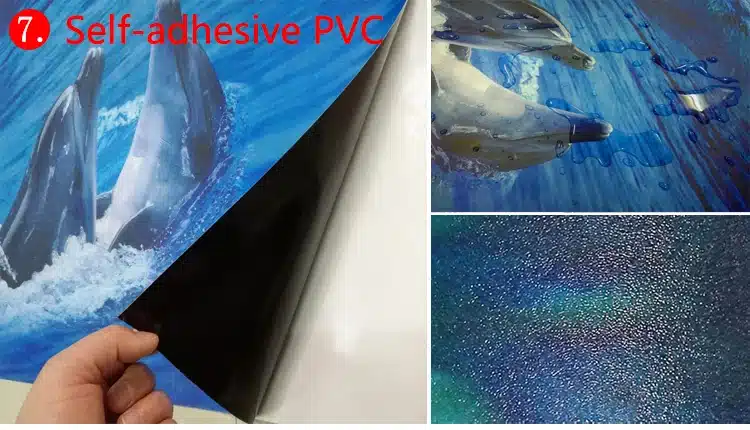 iseliimuv PVC tapeet delfiinide ja veealuse maailmaga