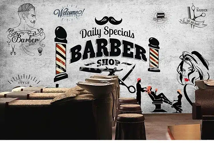 Tapeet "Barber shop" | kujundav pilt e-kaubamaja pildikogust