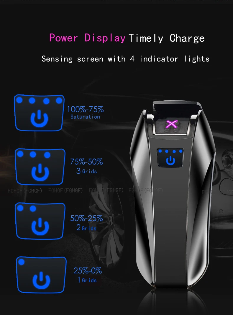 USB Lighter Double Arc Windproof Flameless Electronic Lighter Cigarette Lighter Plasma Lighter 11