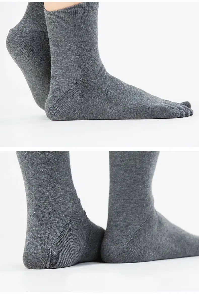 Hot Sale 10 Pairs/ Lot Fashion Spring Winter Style Meias Men Women's Socks Five Finger Cotton Polyester Breath Toe Sock 6 Colors 6
