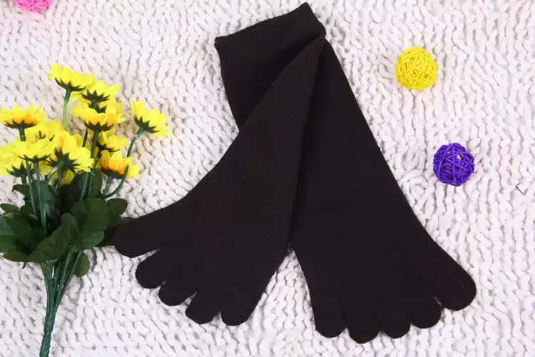 Hot Sale 10 Pairs/ Lot Fashion Spring Winter Style Meias Men Women's Socks Five Finger Cotton Polyester Breath Toe Sock 6 Colors 8