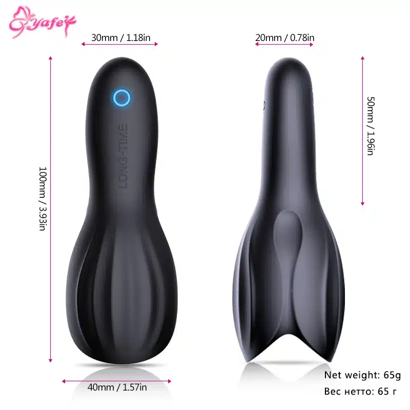 Male Masturbator Fantasty Climax Delay Stimulate Glans Vibrating Massager Stamina Trainer 10 Speeds Vibration Sex Toys for Men 18