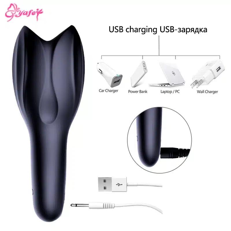 Male Masturbator Fantasty Climax Delay Stimulate Glans Vibrating Massager Stamina Trainer 10 Speeds Vibration Sex Toys for Men 20